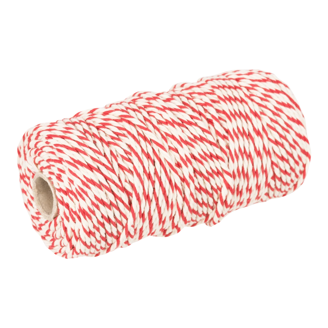 Kitchen Basics Rolladetouw Wit / Rood 80 Meter 3 Kitchen Basics Rolladetouw Wit / Rood 80 Meter