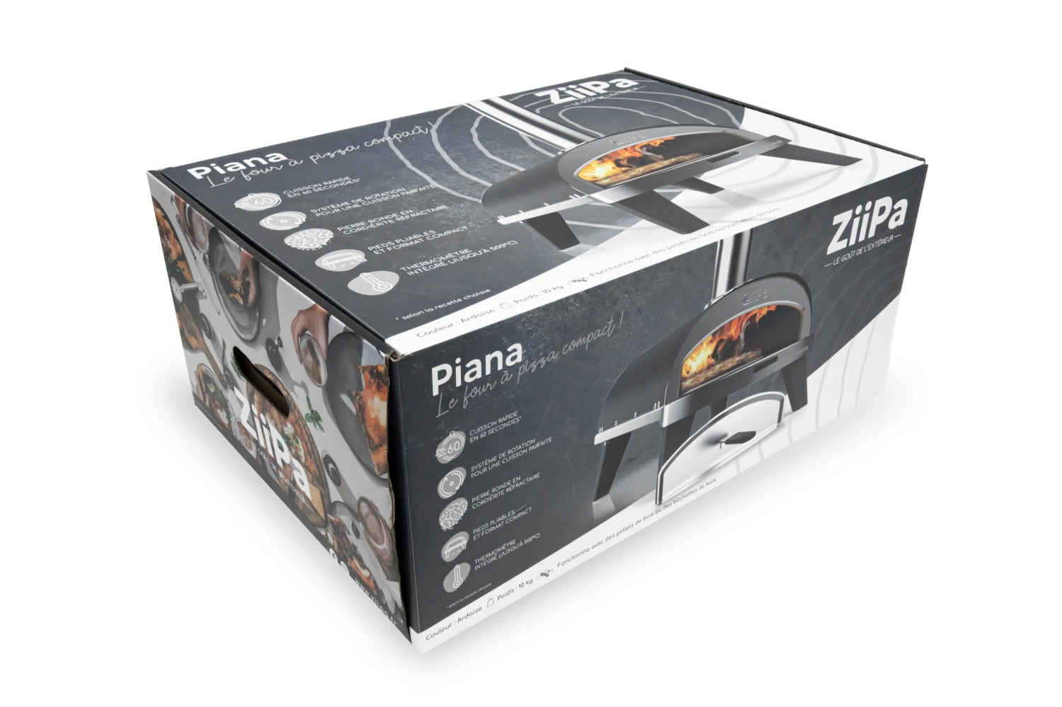 ZiiPa Pizza Oven Piana - Houtgestookt - Met Thermometer - Leisteen - Voor ø 30 Cm Pizza's - Roterende Pizzasteen 11 ZiiPa Pizza Oven Piana - Houtgestookt - Met Thermometer - Leisteen - Voor ø 30 Cm Pizza's - Roterende Pizzasteen - Afbeelding 9