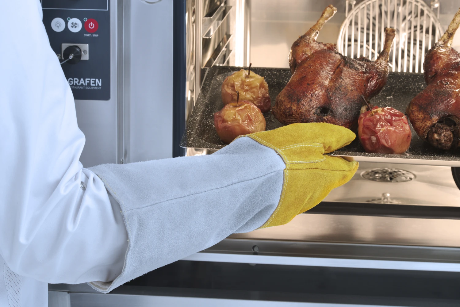 Hendi Ovenhandschoenen Leer 46 Cm - 2 Stuks 4 Hendi Ovenhandschoenen Leer 46 Cm - 2 Stuks - Afbeelding 2