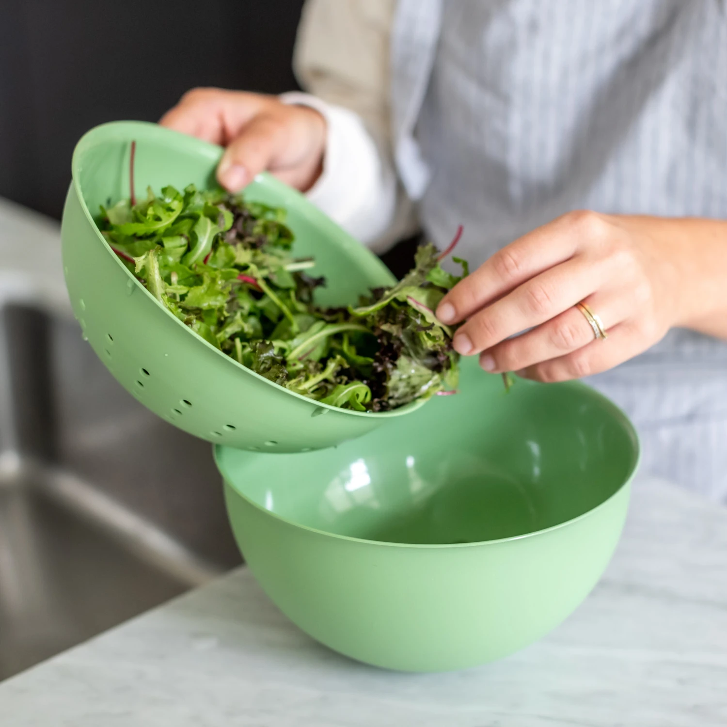 Koziol Vergiet Palsby Kunststof Groen ø 21 Cm 4 Koziol Vergiet Palsby Kunststof Groen ø 21 Cm - Afbeelding 2