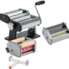 Blackwell Pastamachine Set (met 2 Opzetstukken) - Zwart 1 Blackwell Pastamachine Set (met 2 Opzetstukken) - Zwart -Goedkope Kook Pret Winkel BW Pastamachine zwart