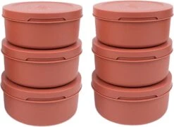 ZiiPa Pizzadeeg Doos - ø 16 Cm / 250 Gram - Terracotta - 6 Stuks