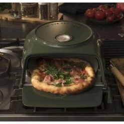 Fernus & Friends Pizza Oven - Voor Fornuis - Duck Green - Voor ø 26 Cm Pizza's 15 Fernus & Friends Pizza Oven - Voor Fornuis - Duck Green - Voor ø 26 Cm Pizza's -Goedkope Kook Pret Winkel Fernus groen Voorkant Sfeer