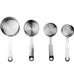 Sareva Maatschepjes - RVS - 4-delig -Goedkope Kook Pret Winkel Sareva maatschepjes RVS