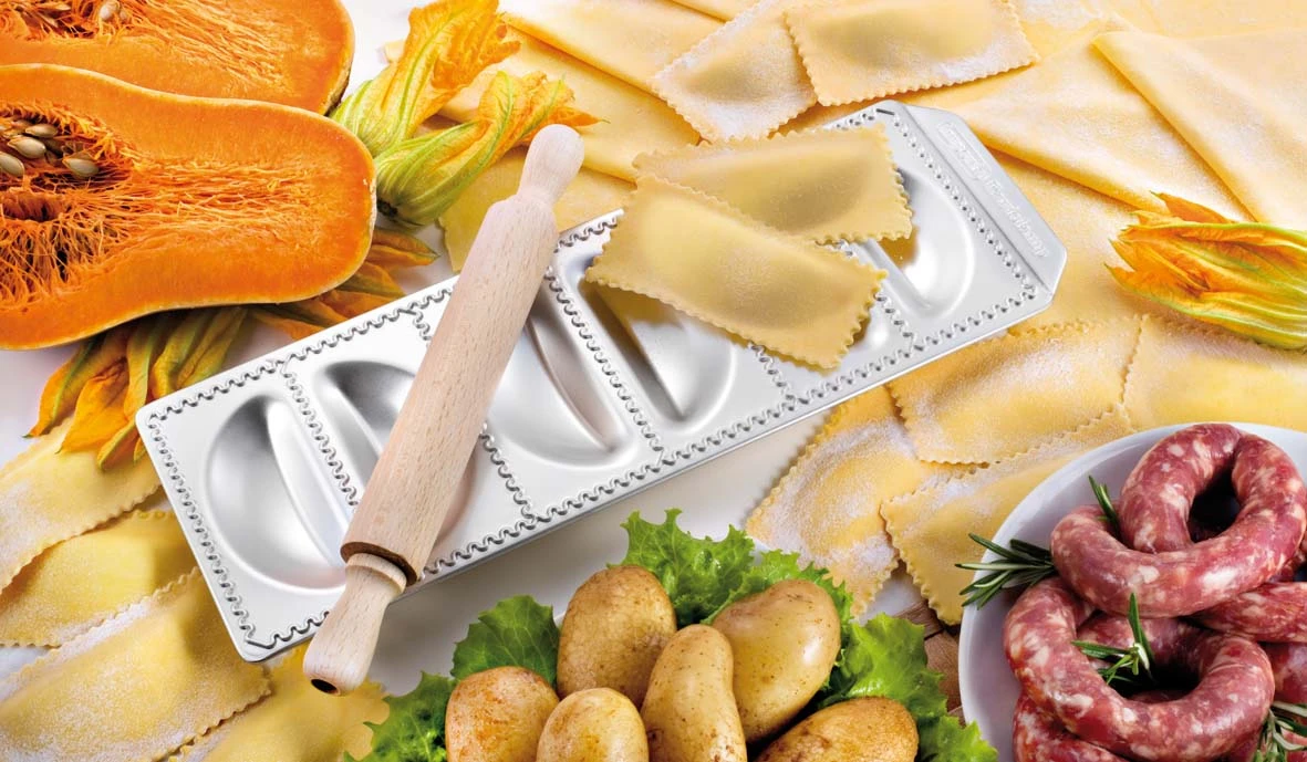 Imperia Ravioli Maker Met Deegroller 6 Vaks 4 Imperia Ravioli Maker Met Deegroller 6 Vaks - Afbeelding 2