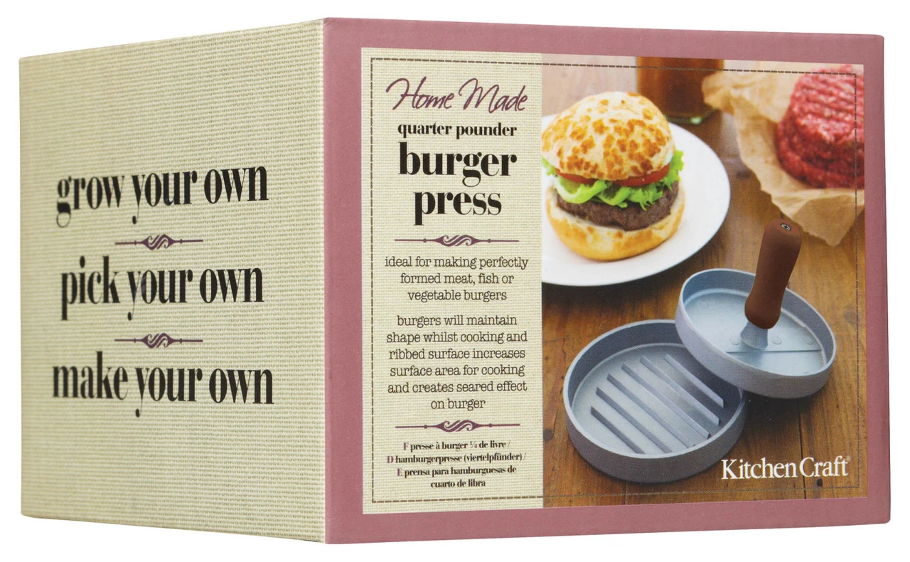 KitchenCraft Hamburgerpers Home Made - Aluminium - ø 11.5 Cm 7 KitchenCraft Hamburgerpers Home Made - Aluminium - ø 11.5 Cm - Afbeelding 5