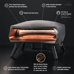 Witt Pizza Oven Etna Rotante - Op Gas Voor Buiten - Mat Grafiet - Voor ø 40 Cm Pizza's - Roterende Pizzasteen 11 Witt Pizza Oven Etna Rotante - Op Gas Voor Buiten - Mat Grafiet - Voor ø 40 Cm Pizza's - Roterende Pizzasteen -Goedkope Kook Pret Winkel wp etna rotante ecom graphite 005